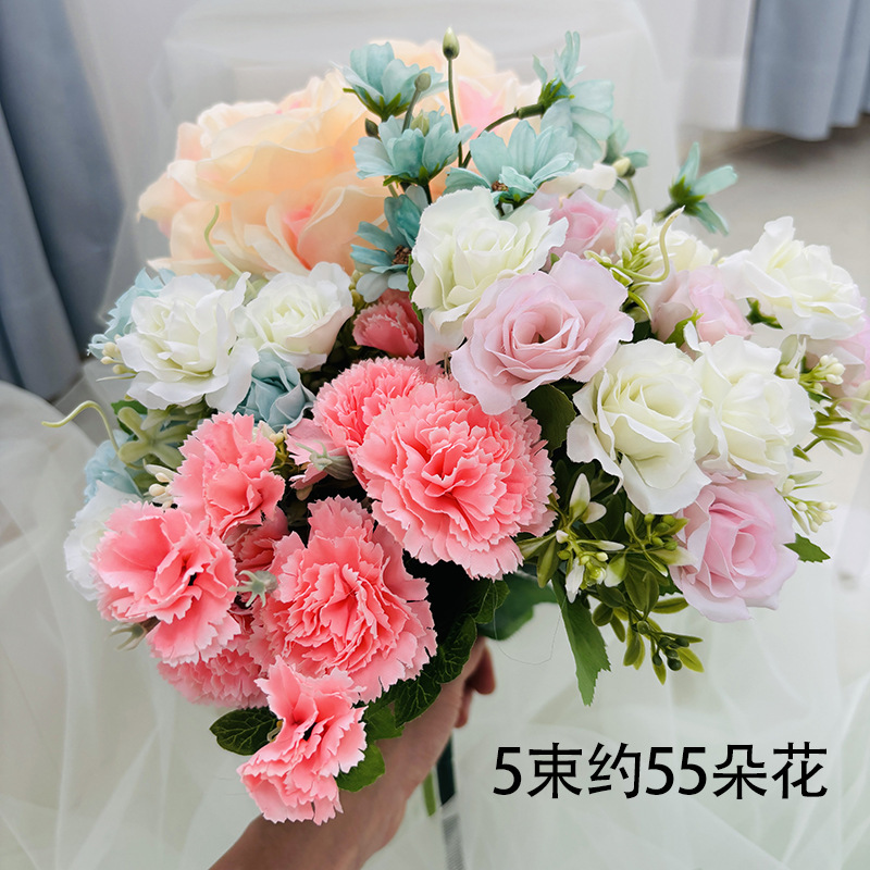 悬浮仿真花婚礼diy花帘子材料包仿真花吊饰挂饰商场结婚氛围布置|undefined