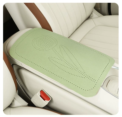 armrest heightening pad, Armrest box pad - fresh-green