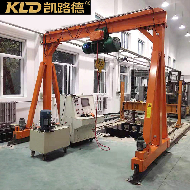 小型轨道起重机电动行走龙门吊厂家供应高度可升降的葫芦门架