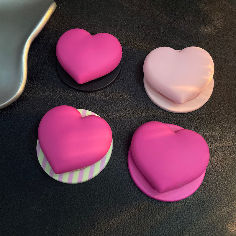 New Magsafe Mobile Phone Case Magnetic Holder Peach Heart Fashion Cute Simple Girly Airbag Holder