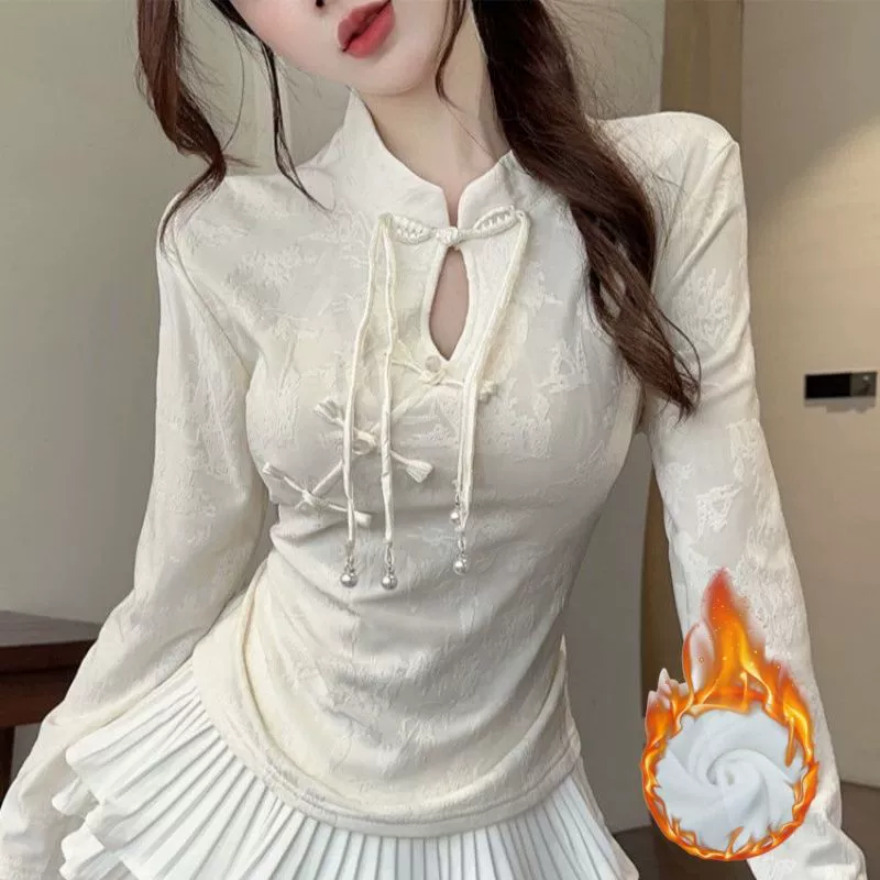 [Плюс] Новая китайская национальная ветреная рубашка Cheongsam