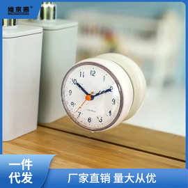 浴室卫生间防水防雾静音钟吸盘贴墙小时钟厨房冰箱贴钟装饰钟表
