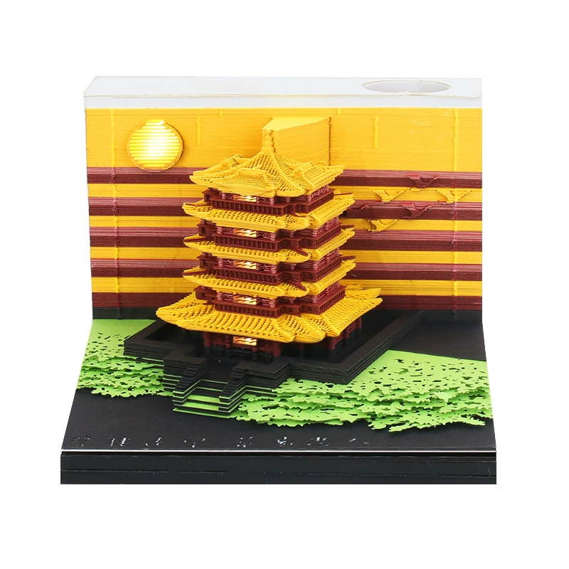 3D Castle Desk Calendar, Custom Creative Gift, 2026 Weekly Options with Lighted Covers