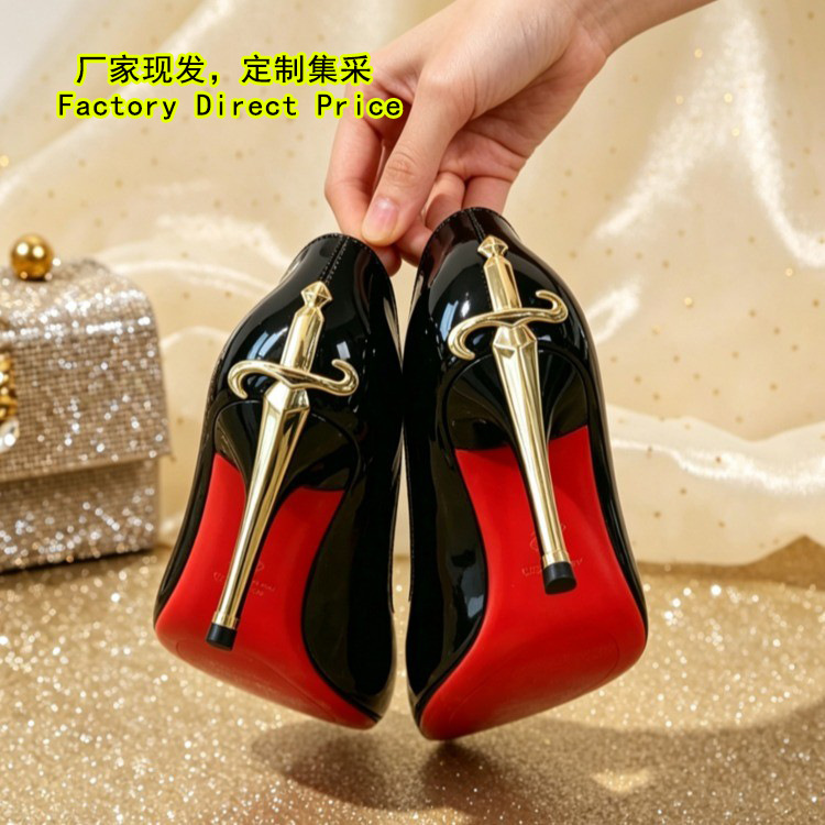 High Heels for Bed Use, Thin-Heeled Red-Soled Shoes, Sexy High Heels for Dates, Sexy Large Size 42 High Heels High Heels for Bed Use, Thin-Heeled Red-Soled Shoes, Sexy High Heels for Dates, Sexy Large Size 42 High Heels