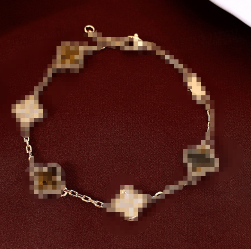 Zirconio brillante pulsera floral minimalista nicho de diseño francés pulsera creativa moda alta sensación de joyería exquisita al por mayor
