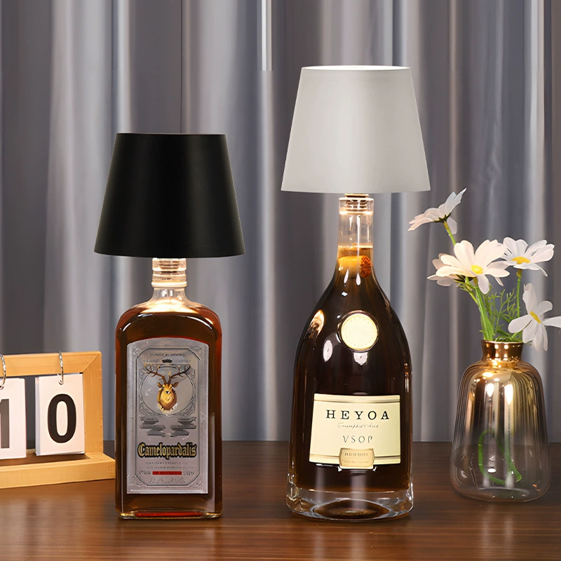 Трансграничные взрывы амазонка зарядный бар настольный светильник напольный светильник для отдыха настольный светильник ромб винная бутылка ночной светильник