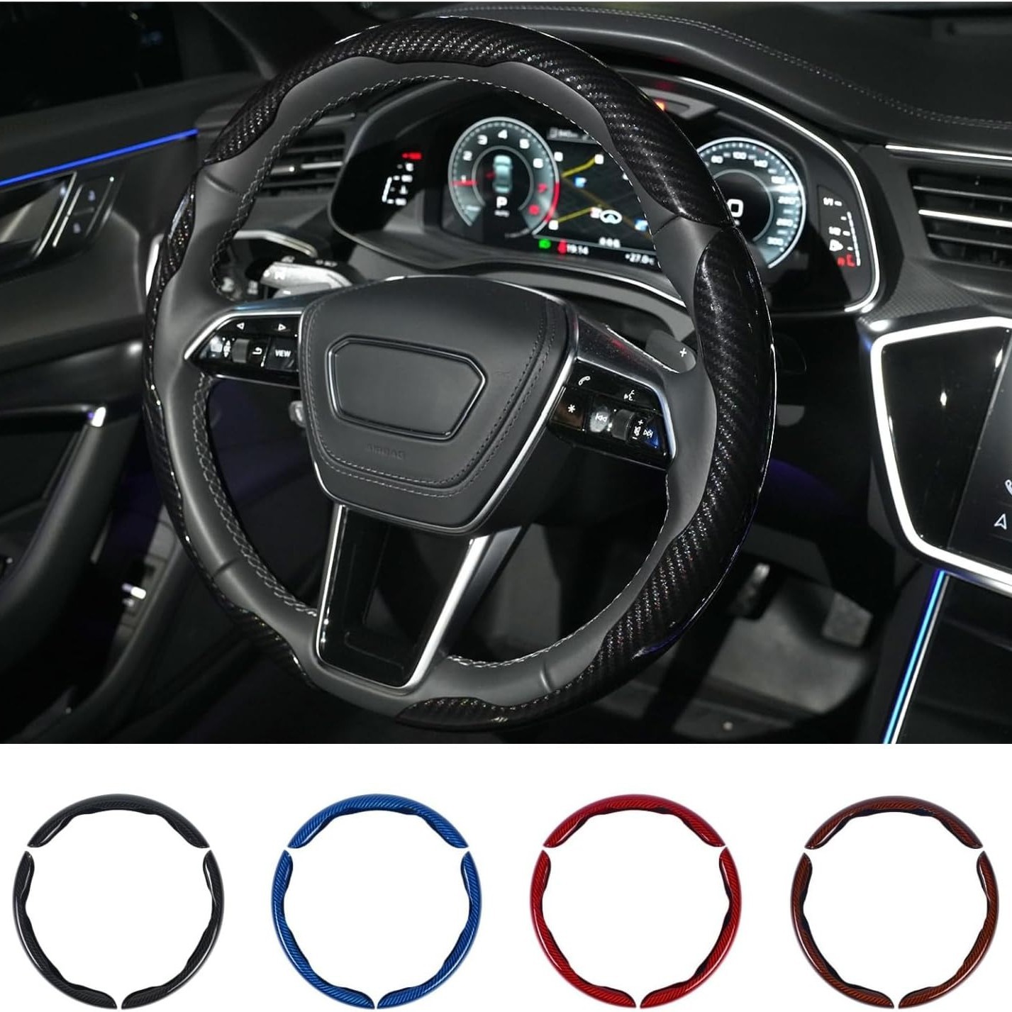 Amazon bestseller 3-piece carbon fiber set - anti-slip, card-type, comfortable