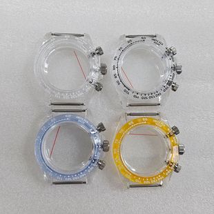 Watch Accessories 39MM Diameter Transparent Glue Case Acrylic Glass Fit Quartz VK63 Movement