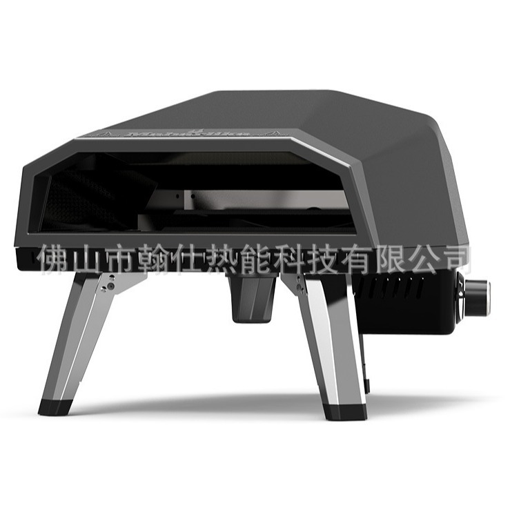 便携12寸旋转燃气披萨炉手动旋转披萨烤箱自动旋转12寸燃气烤炉