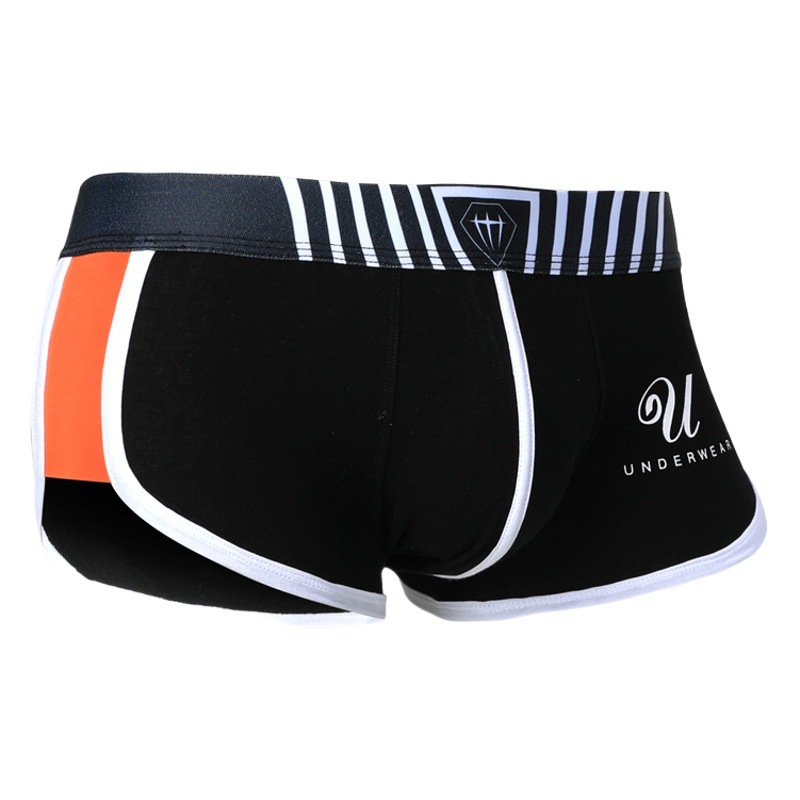 Ropa interior de algodón de los hombres boxeadores jóvenes moda personalidad niños cómodos transpirable boxeador verano Pantalones cortos delgados