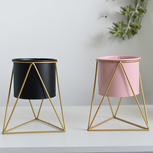 Flower Rack Light Luxury High Feeling Iron Floor Flower Pot with Bracket Flower Placement Universal Living Room Flower Rack Indoor Home