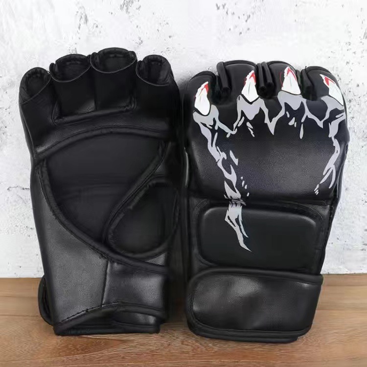 ボクシンググローブハーフフィンガーMMAボクシンググローブサンダ肥厚大人用グローブサンドベルトサンドバッグファイティングファイティンググローブ|undefined