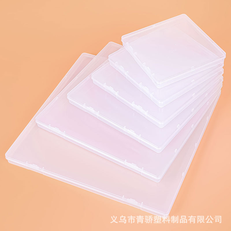 18mm 플라스틱 포장 상자 PP 보석 부품 정사각형 상자 아마존 플랫 박스 투명 정사각형 보관 상자 F17 정사각형 상자