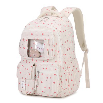 코듀로이 오프화이트 스트로베리 L사이즈