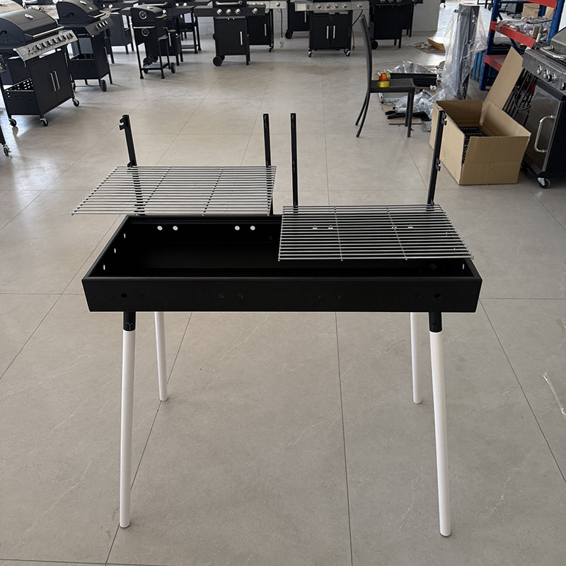 Estufa de barbacoa plegable portátil para exteriores Estufa de barbacoa de carbón sin humo para el hogar Estufa de barbacoa engrosada para el patio al por mayor