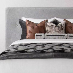High-end luxury model room bedding soft furniture exhibition room bedding model room light luxury multi-piece set