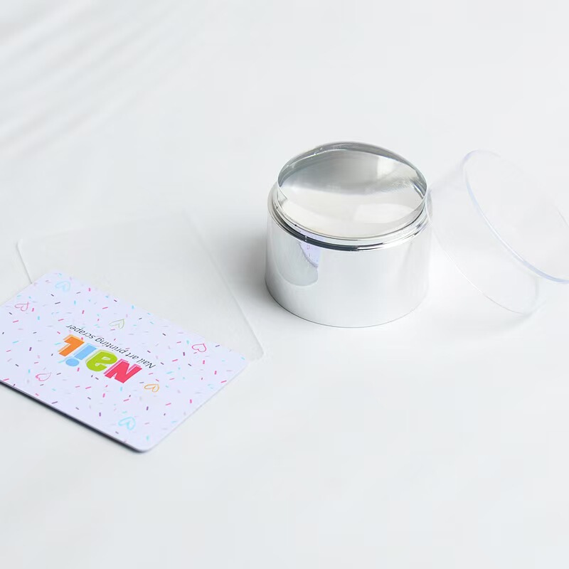 ネイルアートシリコーンスタンプ電気メッキ二層透明スタンプパット接着剤 DIY 印刷ツールスタンプ卸売|undefined