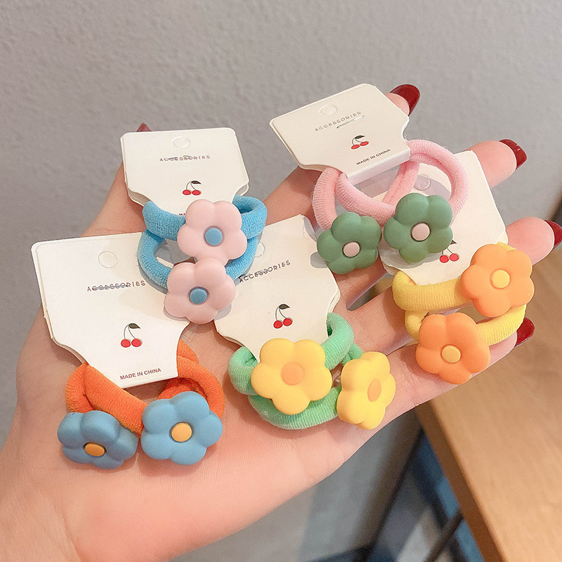 Korea New Cute Cartoon Hair Ring Set display picture 3