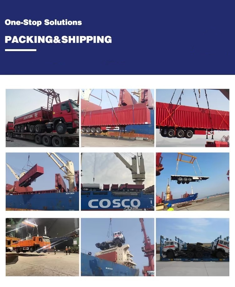 Export of Brand New and Remanufactured Howo 371 Dump Truck, Tractor Truck, Rear Eight-Wheel Dump Truck, 380 Horsepower Dump Truck