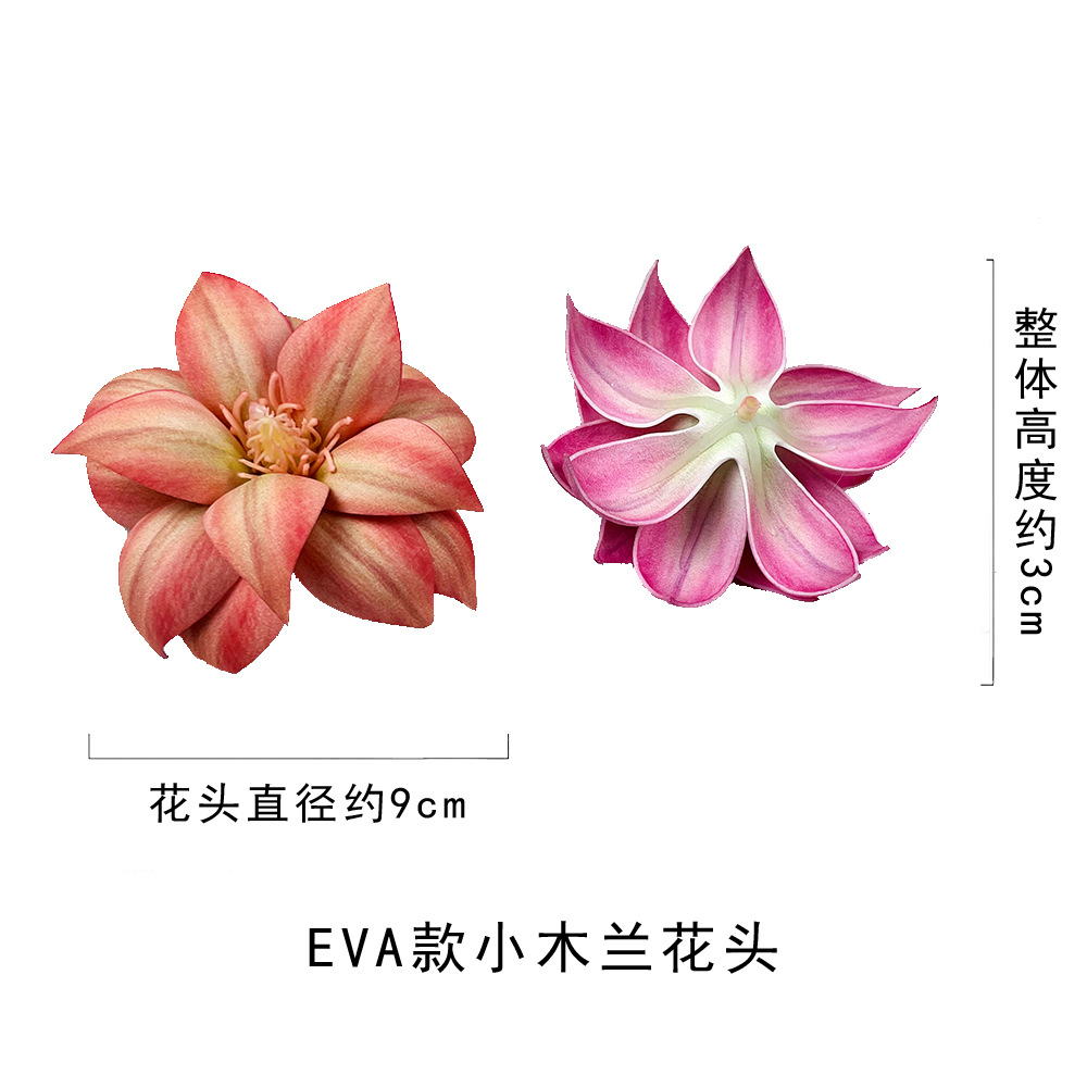 Simulación de flores eva mano