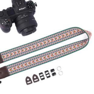 Backpacker Z20 Ethnic Colorful Camera T098 Shoulder Strap Professional Photography Cotton Strap Retro Simple Ribbon