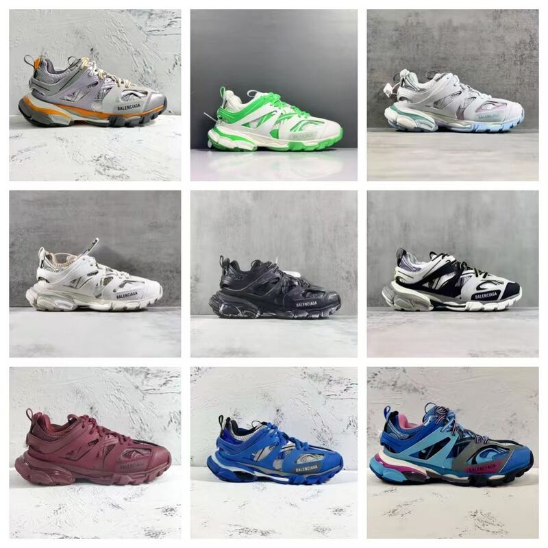 Putian Pure Original Ok Version Paris Third Generation Track3.0 Men's and Women's Dad Shoes Trendy Couple Casual Height-Increasing Shoes Putian Pure Original Ok Version Paris Third Generation Track3.0 Men's and Women's Dad Shoes Trendy Couple Casual Height-Increasing Shoes