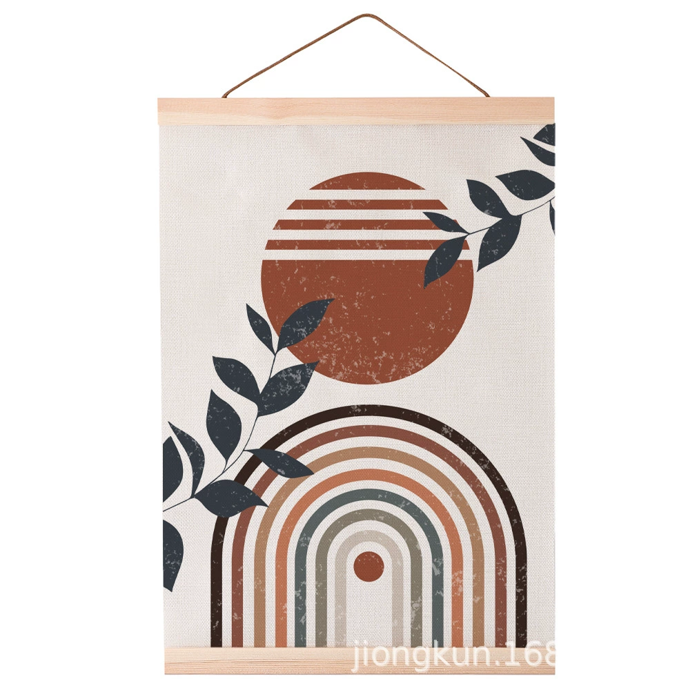 Картины свитков из массива дерева манежные росписи обрабатываются в соответствии с рисунком