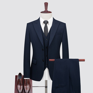 Wool Suit suit Men's Business Casual Tencel Suit Groom Wedding Dress A449TZ1320