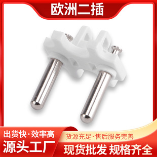 Manufacturers Supply Europe Two Plug Power Cord Within the Frame 4.8 * 31 Eu Socket Holder Digital Hardware Material Parts