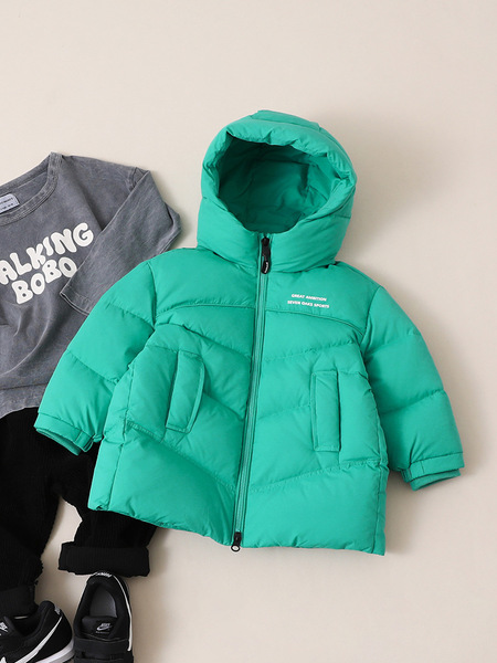 Winter velvet children's down jacket for boys