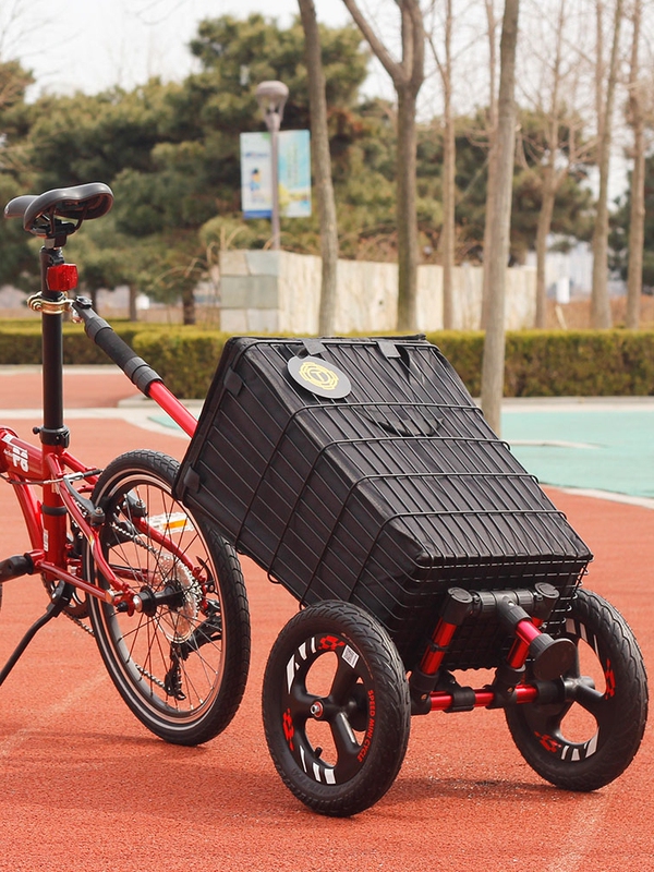 Bicycle trailer bucket trailer outdoor fishing Tower shopping cart riding trolley rear hanging camper cross-border