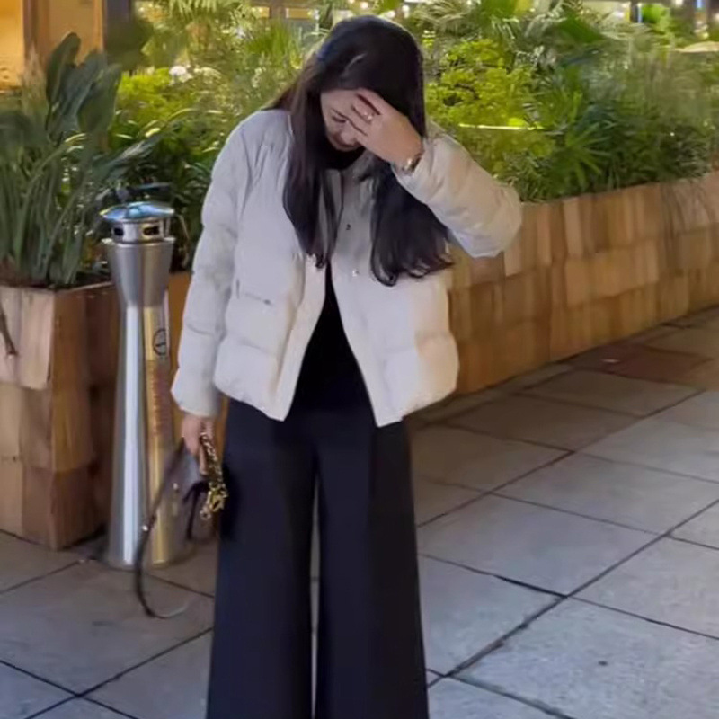 潮流时尚短款羽绒棉服女装2024冬季新款设计感洋气百搭面包服外套