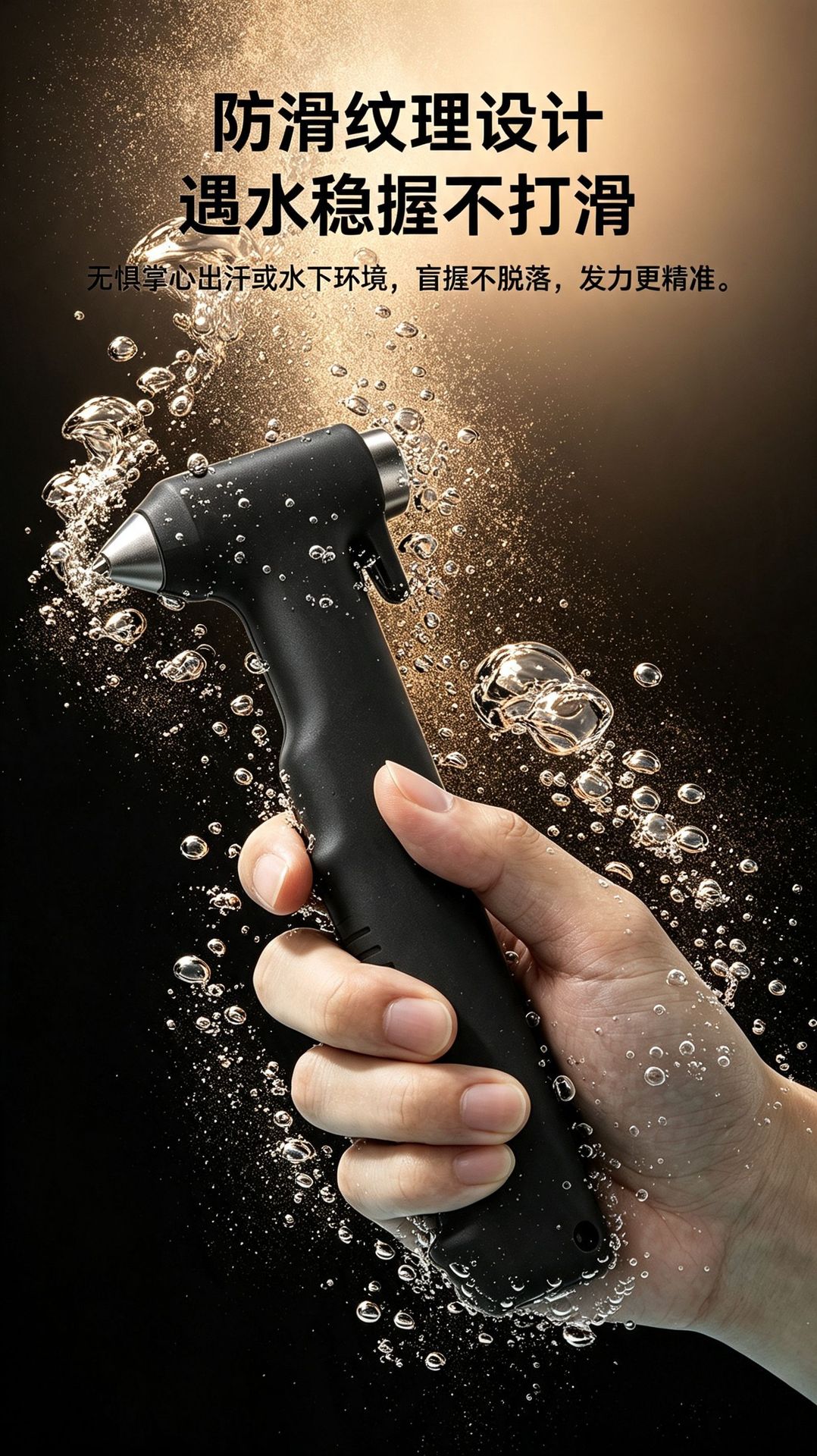 Upgraded Car Safety Hammer, Tungsten Steel, Capable of Breaking Double-Layer Laminated Glass, Escape and Rescue Fire Emergency Window Breaker