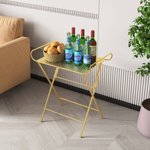 Vintage green iron foldable table and chairs outdoor side table indoor floral arrangement workbench decorative green plants artificial flowers coffee table