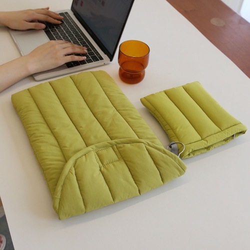 ins niche gusseted cotton embroidered liner bag macbook lightweight liner ipad space cotton protective cover