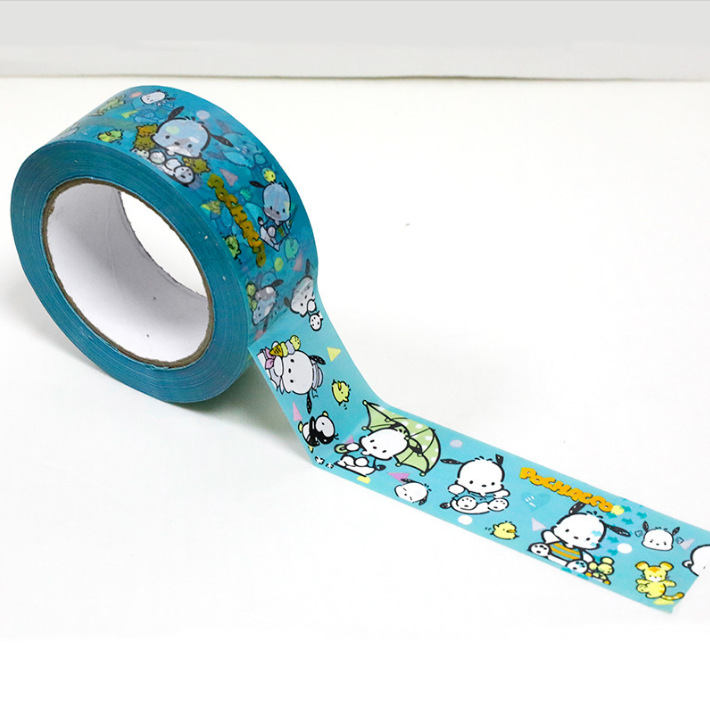 Thankyou cinta adhesiva de embalaje rosa, sello de red, cinta de sellado, cinta de impresión de dibujos animados, fabricante al por mayor