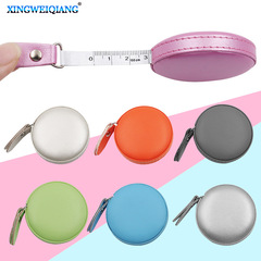 Macaron color mini small tape measure leather round tape measure portable measurement waist bust soft ruler clothing tape measure