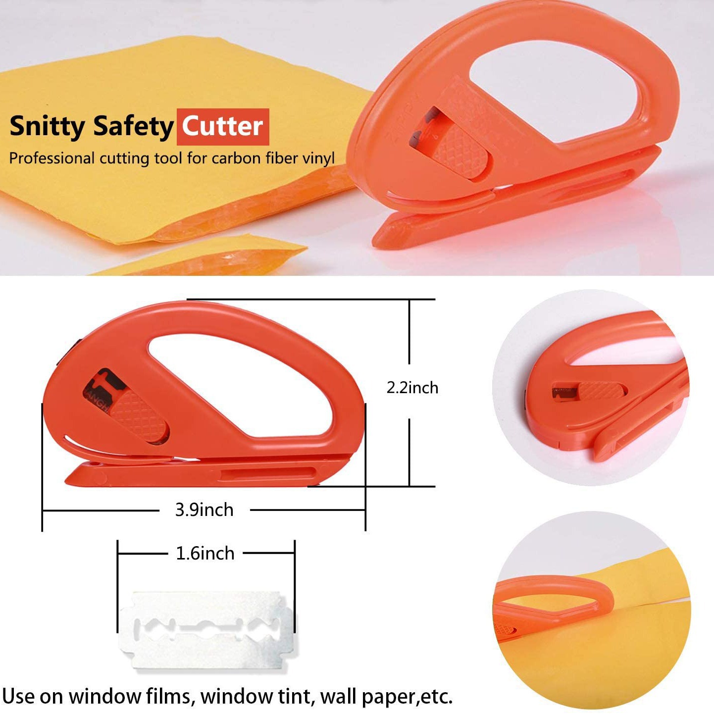 Kit de herramientas de película de coche de 13 piezas, kit de herramientas de raspador de embalaje kit de herramientas de suavizado de papel tapiz