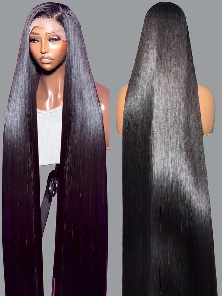 Wigs Wig Accessories Long Straight Hair Wig Hairstyle Real Hair Hair Material Homogeneous and Oblique Bangs Types Wholesale13x4 Straight Lace Frontal Wigs Human Hair Real Hair Wig