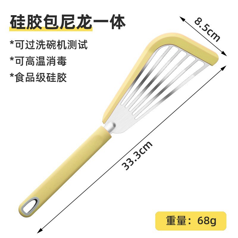 Fabricante personalizado pala de pesca de resina de alta temperatura pala de fugas de pala de acero inoxidable pala de resina de resina pala de verduras de cocina