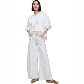 欧美2025新品亚马逊跨境外贸夏季休闲显廋牛仔裤女修身提臀长裤女