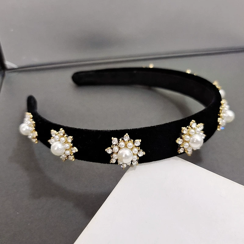 Ретро повязка на голову, сверло, черная hair accessory, стиль Chanel, 2022 год, интернет знаменитость, новая коллекция