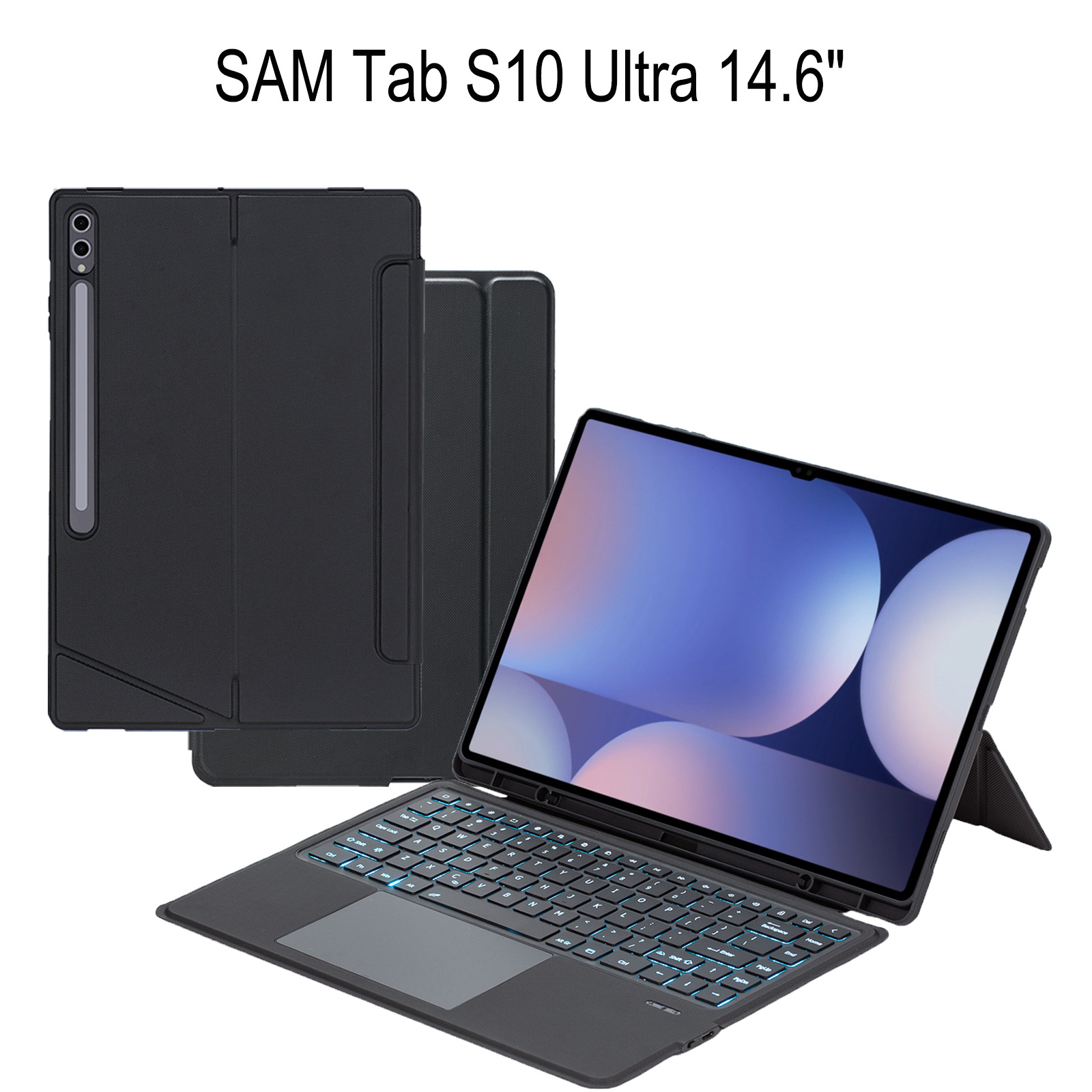 适用于三星S10Ultra平板保护套转轴款X920无线S8蓝牙键盘X900妙控