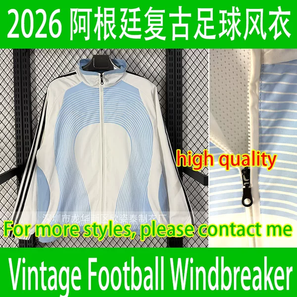 Argentina Football Windbreaker 2006 Retro Football Track Jacket Windbreaker
