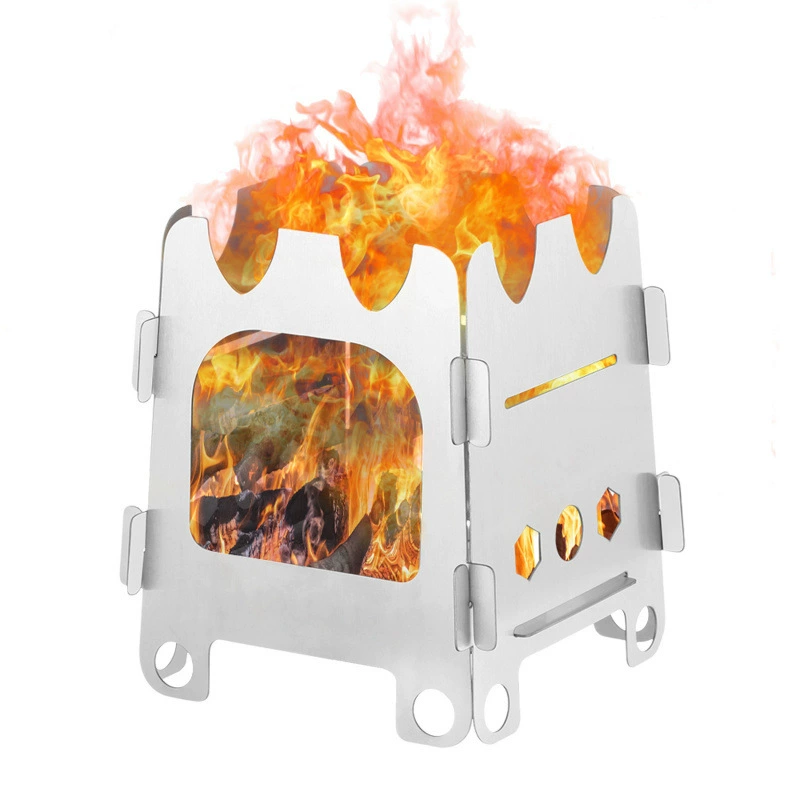 Наружная дровяная печь Портативное оборудование для пикника для кемпинга расходные материалы многофункциональная бездымная плита для приготовления пищи Оптовая продажа