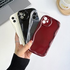 适用iphone17奶油纹手机壳苹果14透明硅胶软防摔软素材16promax14