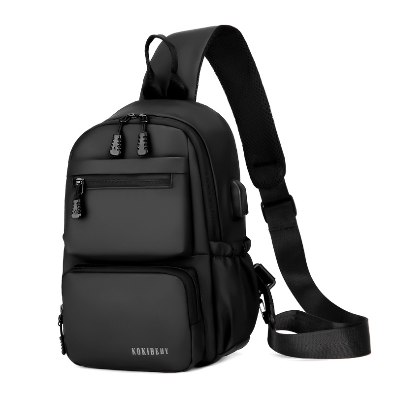New Style Fashion Men's Chest Bag High-End Single Shoulder Crossbody Bag Commuter Bag Travel Chest Backpack Waterproof Single Shoulder Bag