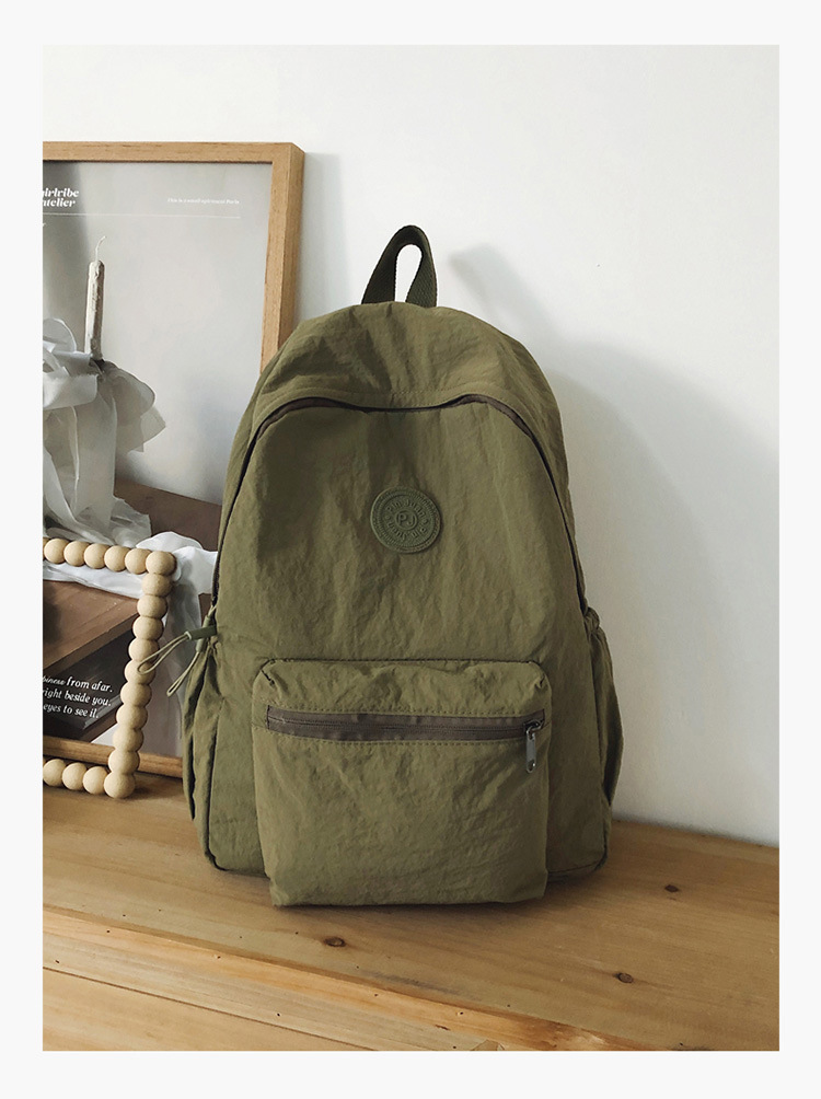 2024 Bergsteiger Reise Neuer koreanischer Stil Schulrucksack Schüler Rucksack Gymnasialschüler Mittelschüler Einfarbiger einfacher Rucksack
