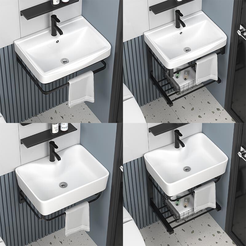 Wall-Mounted Washbasin Integrated Sink Mini Simple Bathroom Cabinet Washstand Triangular Small Apartment Ceramic Washbasin Wall-Mounted Washbasin Integrated Sink Mini Simple Bathroom Cabinet Washstand Triangular Small Apartment Ceramic Washbasin