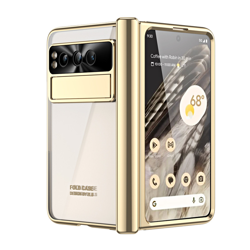 google Pixel Fold phone case google pixel fold folding screen electroplated transparent all-inclusive drop-resistant
